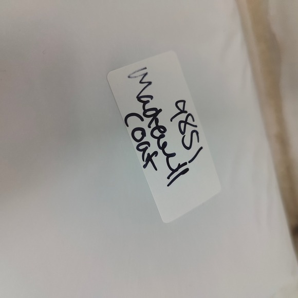 Madewell Windowpane Elmcourt Coat Womens Small Insuluxe Fabric Dried Cedar - Picture 11 of 11